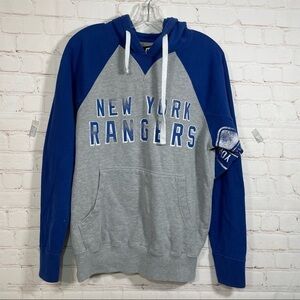 Hands High Men's New York Rangers NHL Hoodie Size Small S Blue Gray Pullover